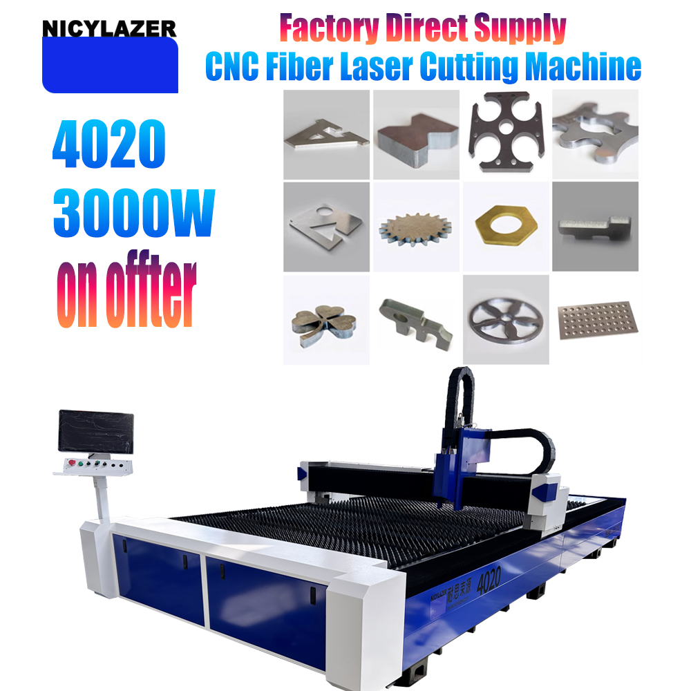 Industrial Fiber Laser Cutting Machine - NICYLAZER CNC 3000W 4020 Fiber Lazer