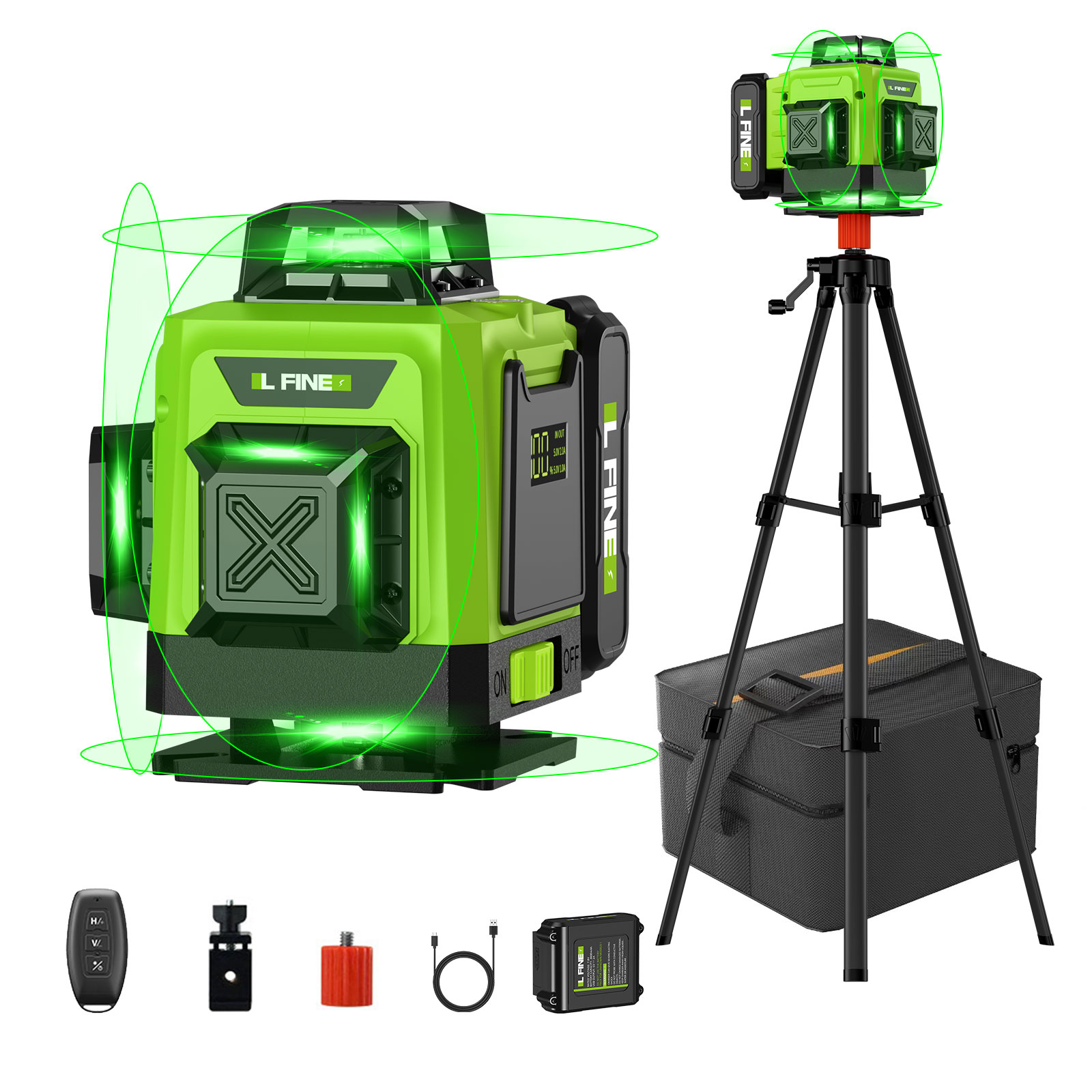 Industrial Laser Measurement - Lazer Seviyesi Kendiliğinden Tesviye Yatay Dikey