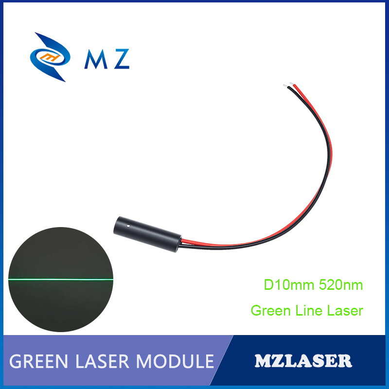 Industrial Laser Line Module - Kompakt Yeşil Çizgi Lazer Diyot Modülü