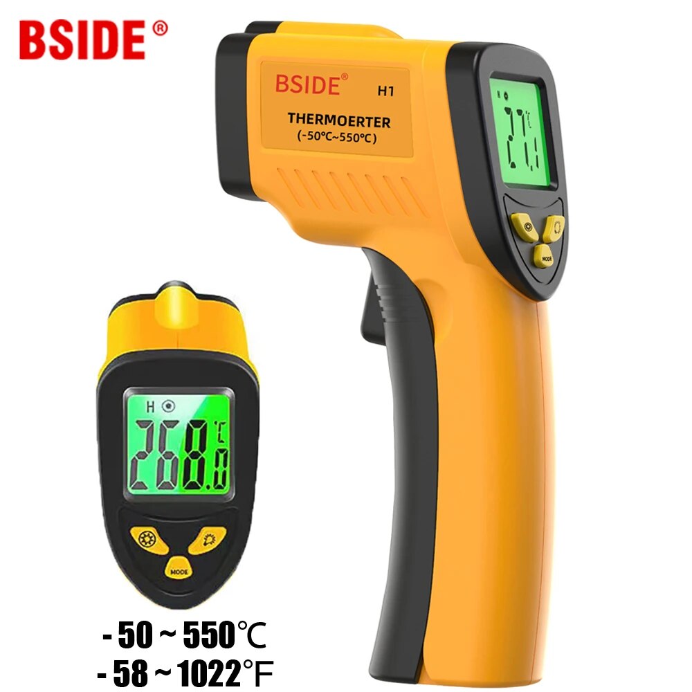 Industrial Laser Sensor - Dijital kızılötesi termometre-50-550c temassız dijital lazer