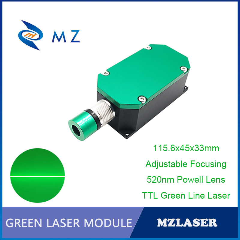 Industrial Laser Line Module - TTL PWM Yeşil Çizgi Lazer Diyot