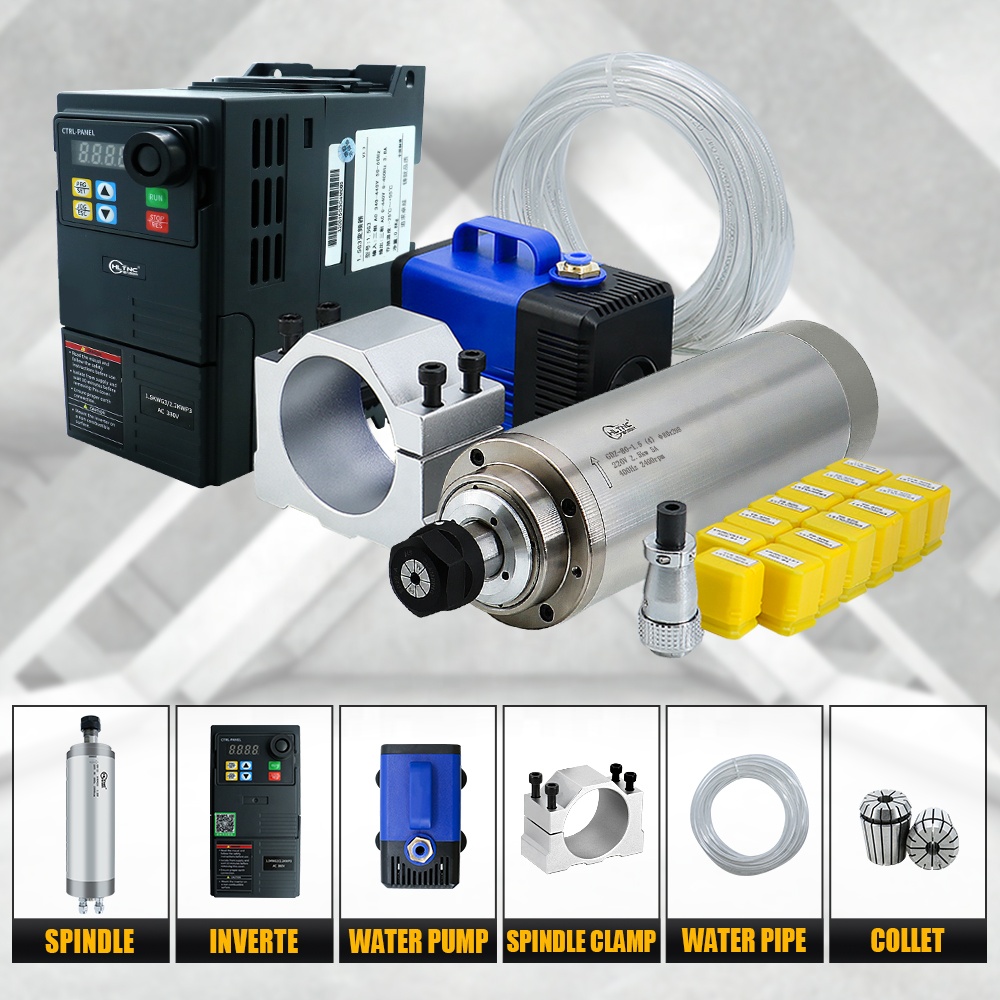 220V ER20 2.2kw 80mm Su Soğutm - Cnc Spindle Motor incelemesi ve fiyatı