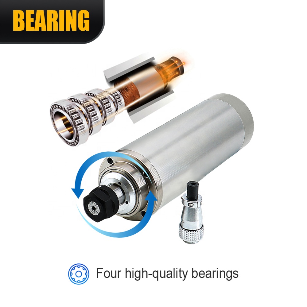 220V ER20 2.2kw 80mm Su Soğutm - Cnc Spindle Motor incelemesi ve fiyatı
