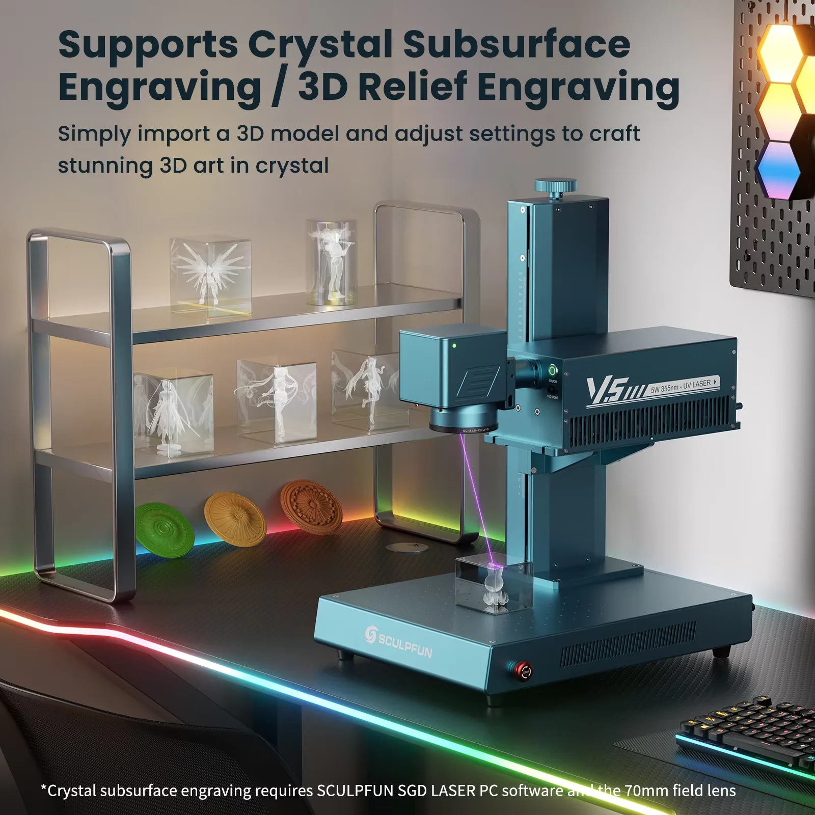 SCULPFUN V5 UV Lazer Gravür Ma - Industrial Grade Laser Engraver incelemesi ve fiyatı