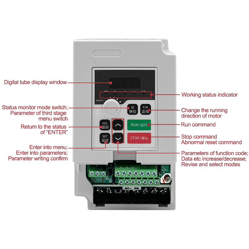 1.5kw 110v/220v/380vac İnvertö - Cnc Spindle Motor incelemesi ve fiyatı